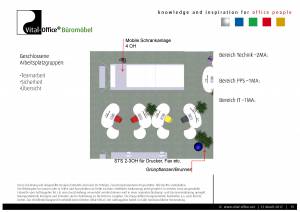 Büroplanung | Einrichtungskonzept für 28 Mitarbeiter