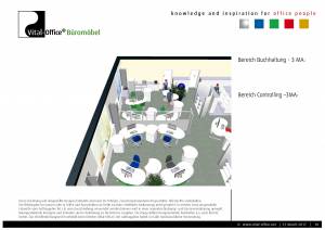 Büroplanung | Einrichtungskonzept für 28 Mitarbeiter