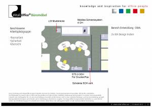 Büroplanung | Einrichtungskonzept für 28 Mitarbeiter