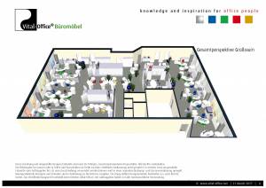 Büroplanung | Einrichtungskonzept für 28 Mitarbeiter