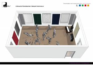 VitAcoustic 彩色高吸水性宽带表面墙体吸收器