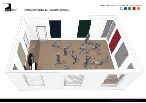 VitAcoustic 彩色高吸水性宽带表面墙体吸收器