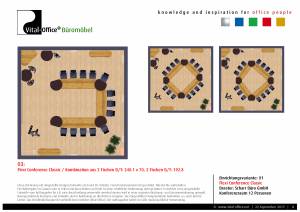 flexiconference in Bambus Massivholz - edle Konferenztischanlage