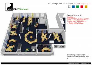 Grossraum- und Einzelbüros für 68 Mitarbeiter